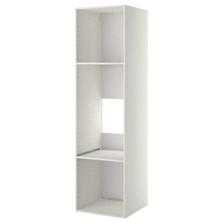 METOD
High cabinet f built-in appliances, new in box, white, 60x60x220 cm