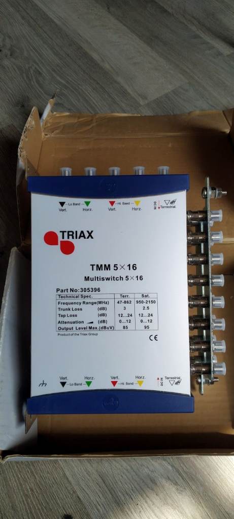 TRIAX TMM 5x16 CASCADE Multiswitch