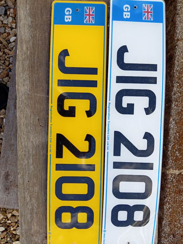 Personal number plates 