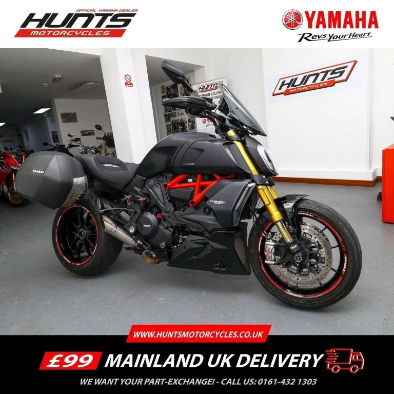 2021, '21 Ducati Diavel 1260S. SHAD Panniers, Arrow Exhaust, Öhlins. £12,495