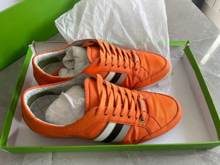 Hugo Boss Victoire Diamond Medium Orange Trainers 50244324 DISCONTINUED USED
