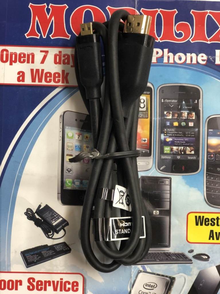 Micro HDMI to HDMI Adapter Cable 1M