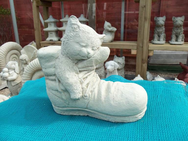 Stone concrete garden ornament statue