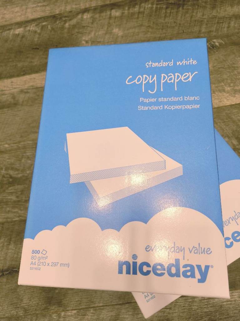 Brand New Niceday A4 80gsm White Copier Paper 500 Sheets