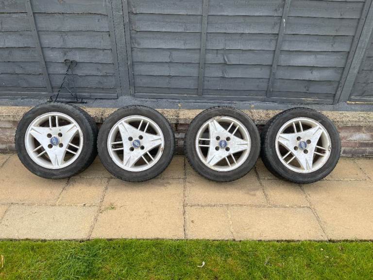 FORD ESCORT MK6 ALLY WHEELS AND TYRES X 4