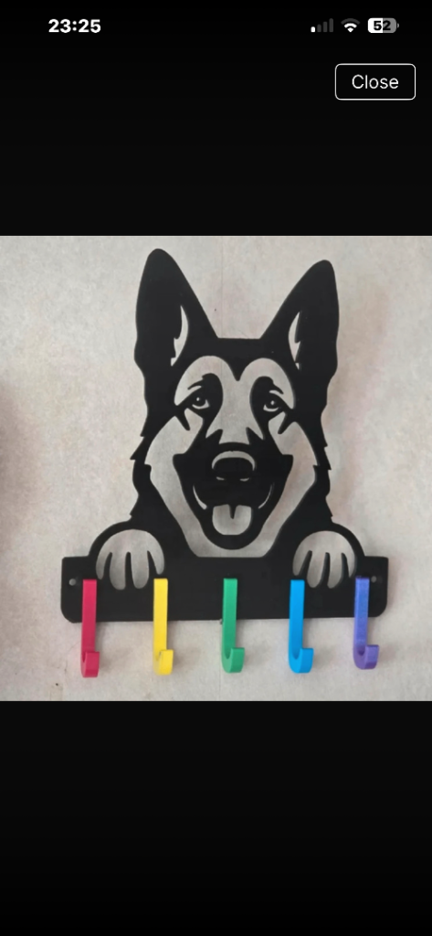 Alsatian Dog Lead and leash holder