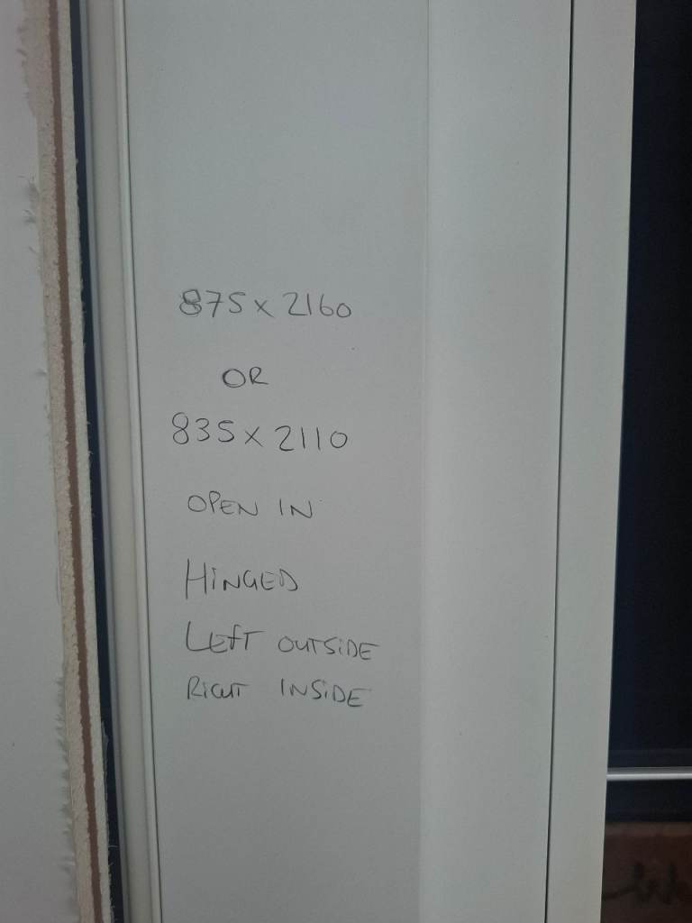 Brand new upvc solid door.