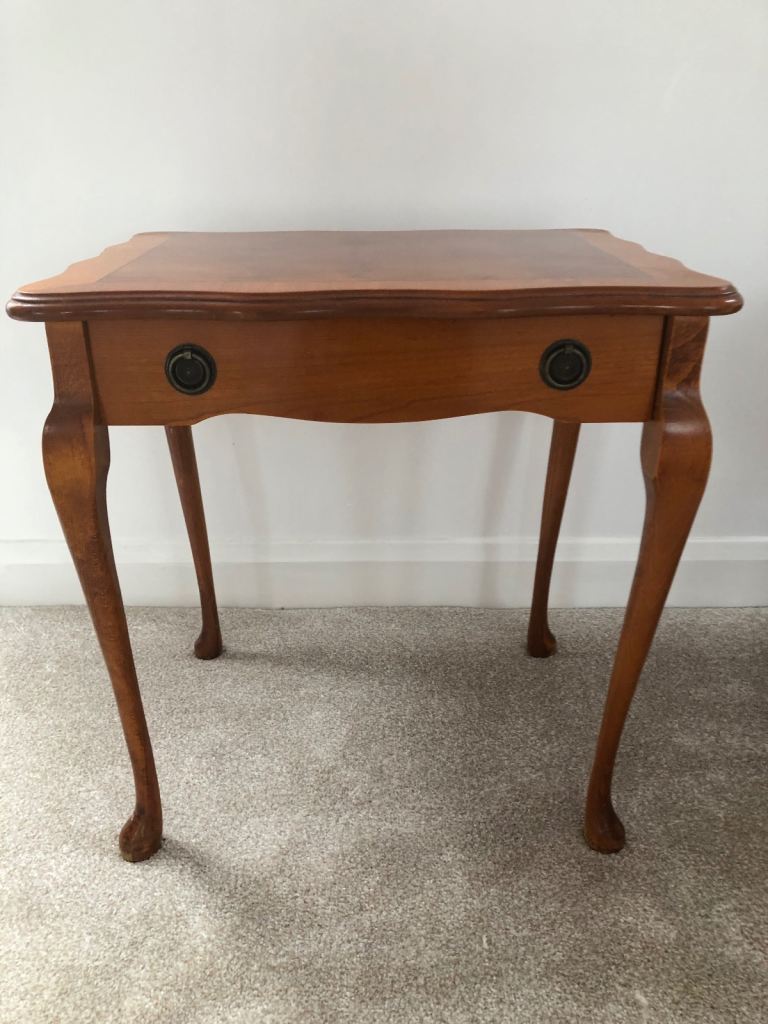 Cherry wood side table