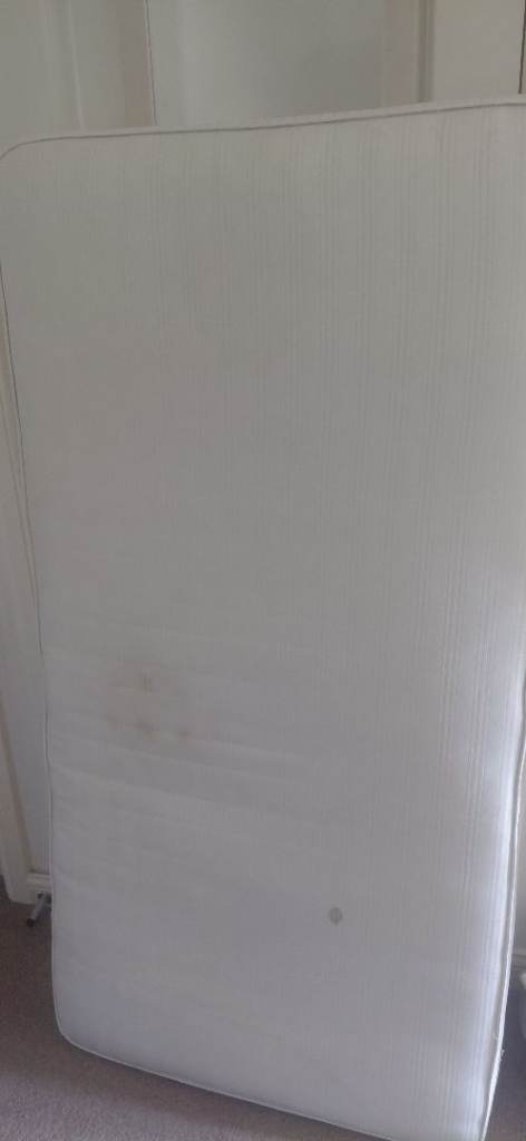 Cotbed mattress – White, Used Condition