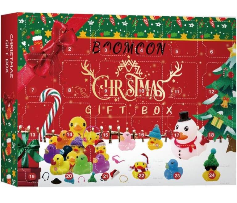 Bnib 24 windows advent calendar with rubber ducks