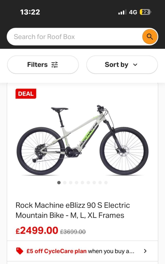 *BRAND NEW* Rock machine electric mountain bike 