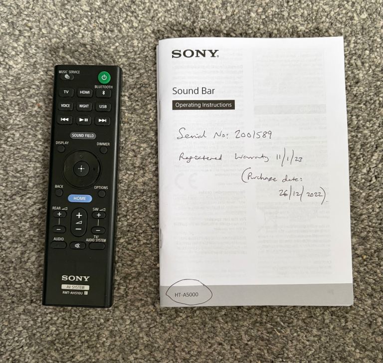 Sony Soundbar A5000