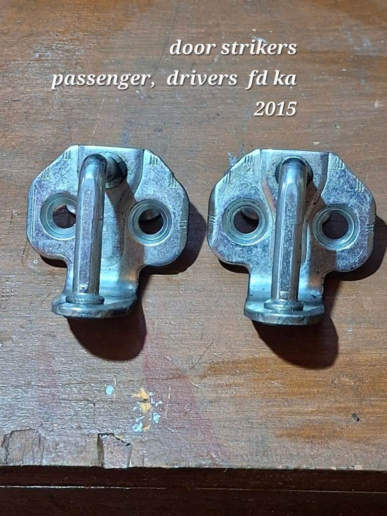 Pair striker plates 3 door fd ka 2015