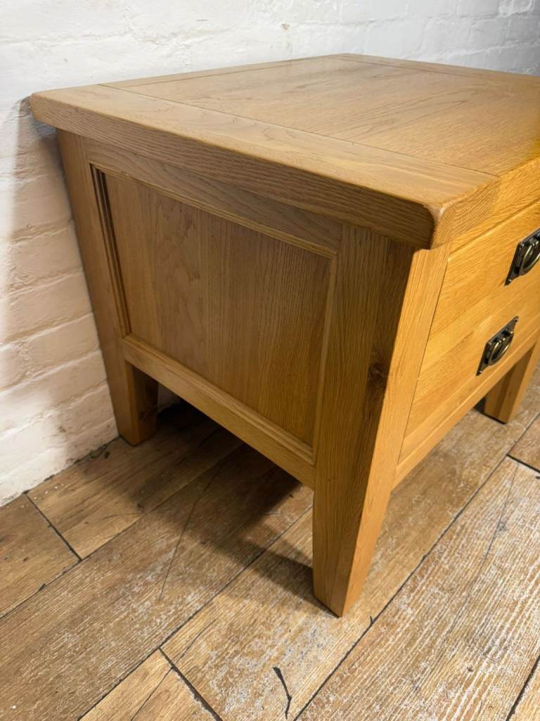 Large solid oak lamp table with free local delivery 