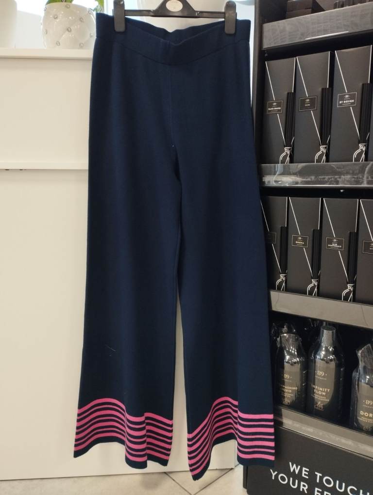 Limited Edition from London Fashion Week - Roksanda Navy Wide-Leg Summer Trousers