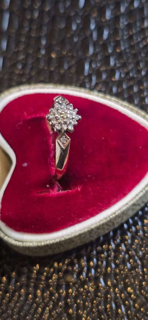 Diamond Engagement Ring Yellow Gold Hallmarked 