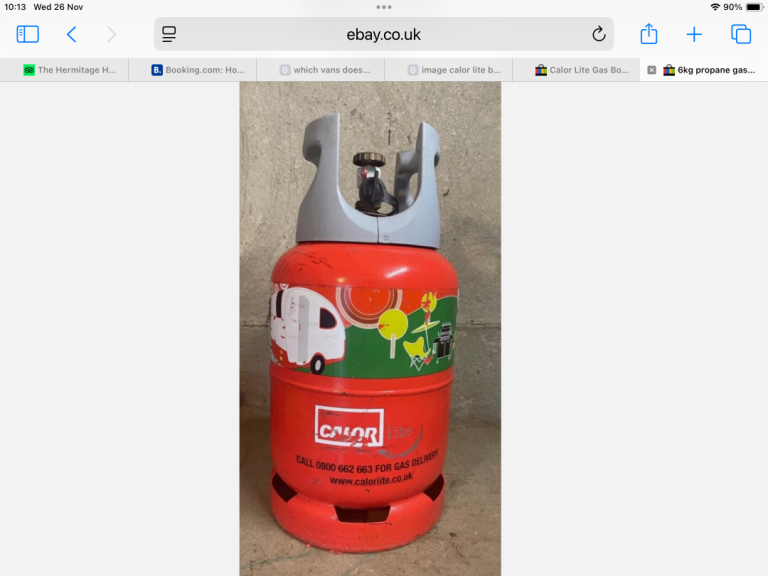 CALOR GAS PROPANE BOTTLE 6KG FULL