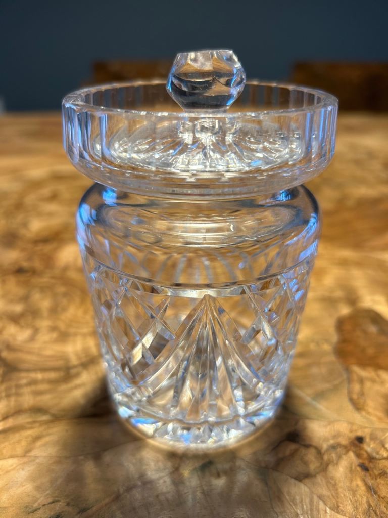 Waterford Crystal Honey Pot Jar and Lid