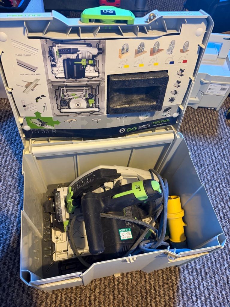 Festool TS 55 REQ Plunge Saw with Systainer Case – Good Condition
