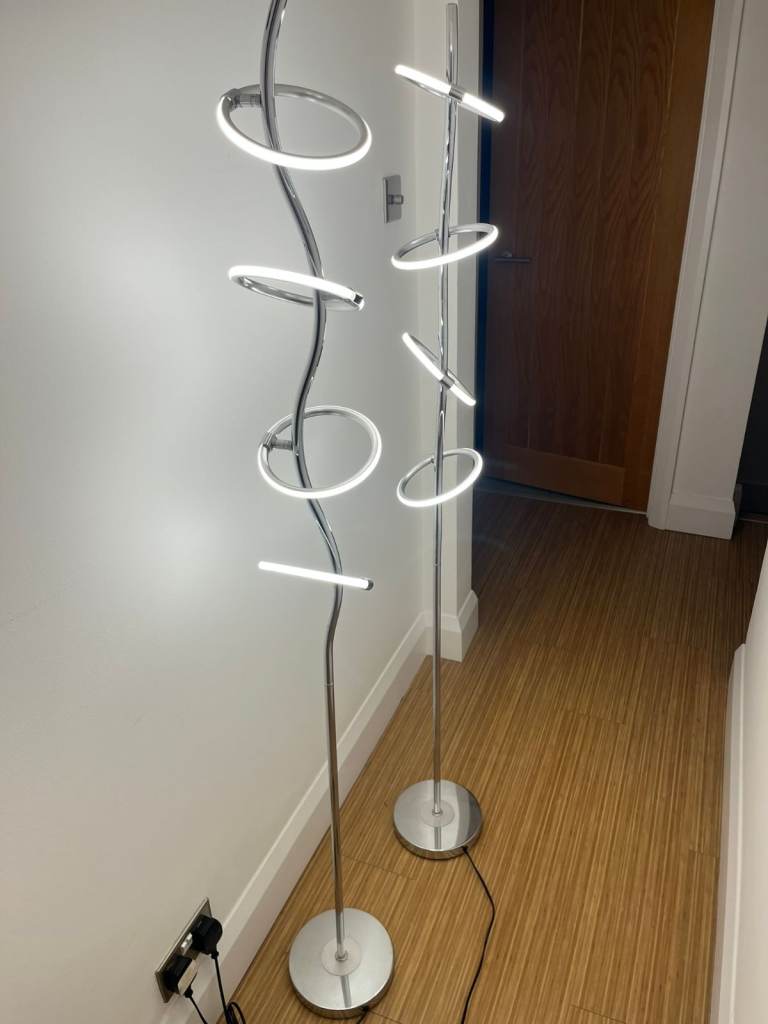 2 x Olympus Trio Dimmable Floor lamp