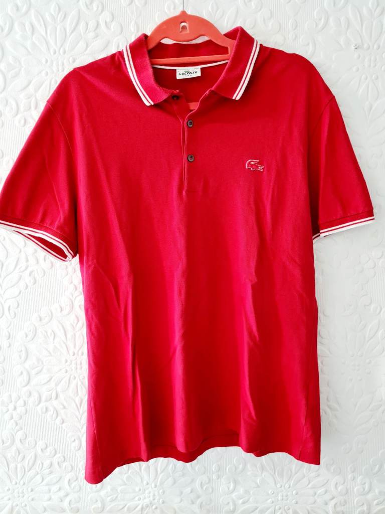 Lacoste  Polo shirt size uk L excellent condition 