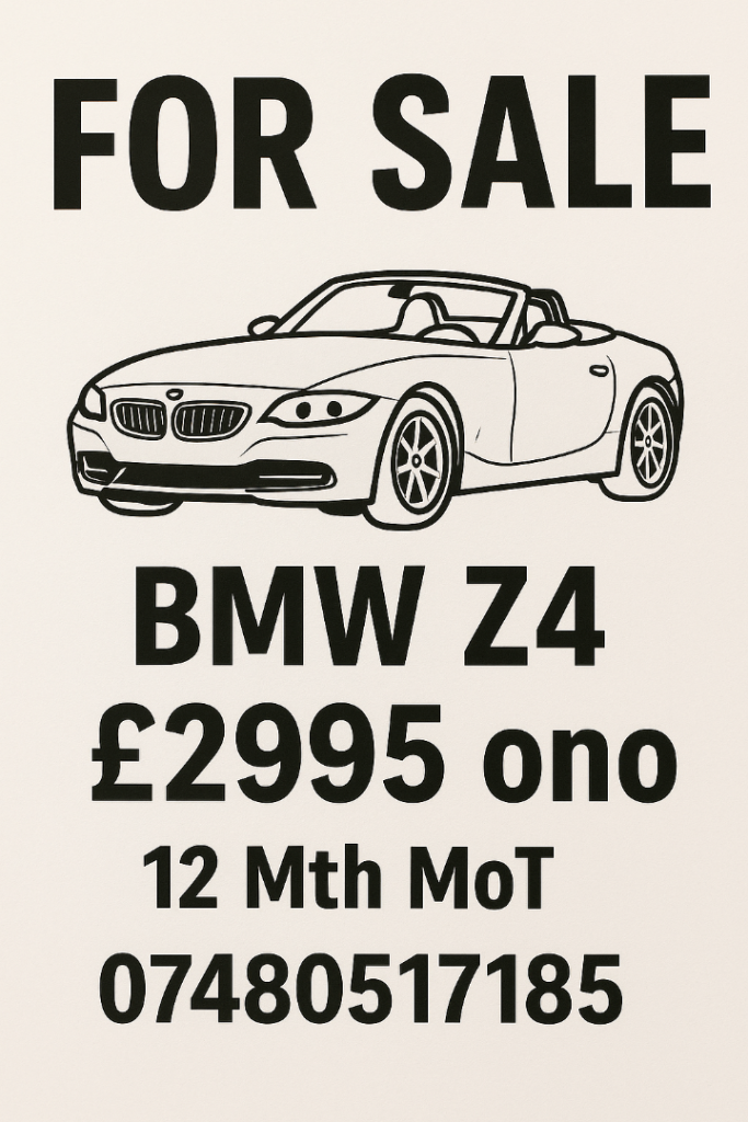 BMW, Z4, Convertible, 2005, Manual, 1995 (cc), 2 doors