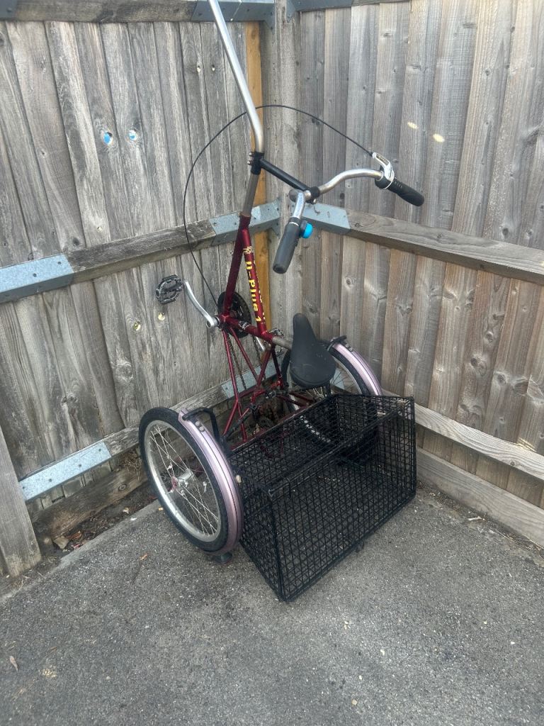 Pull along cycle with basket