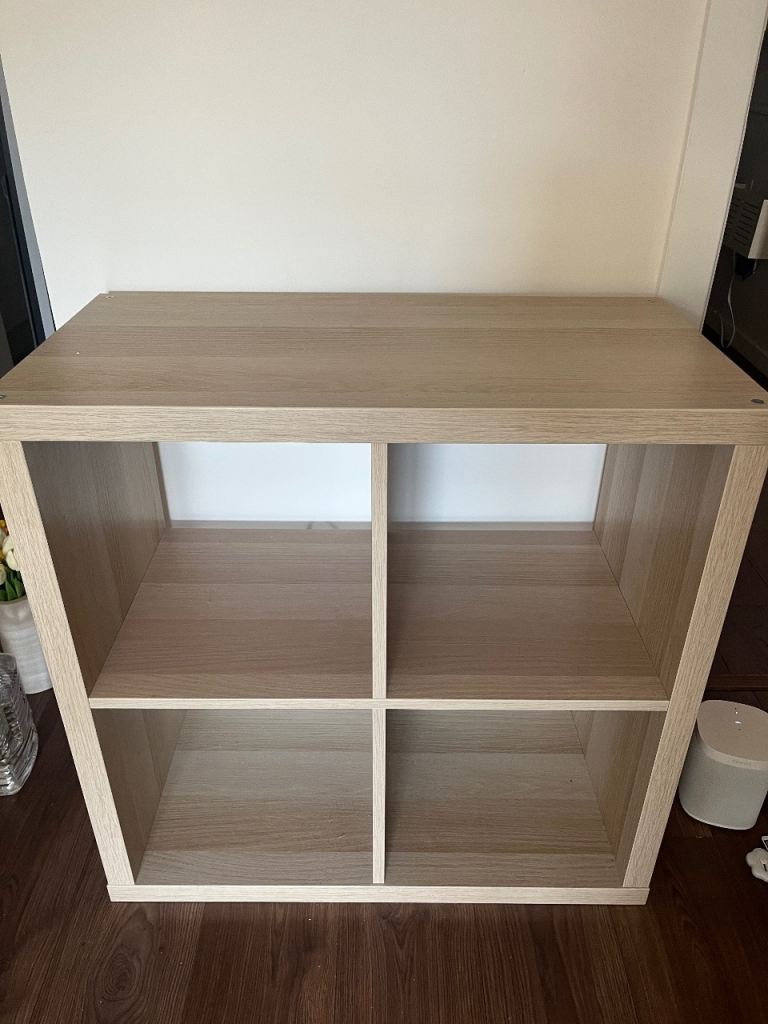  Ikea KALLAX Shelving unit, white stained oak effect