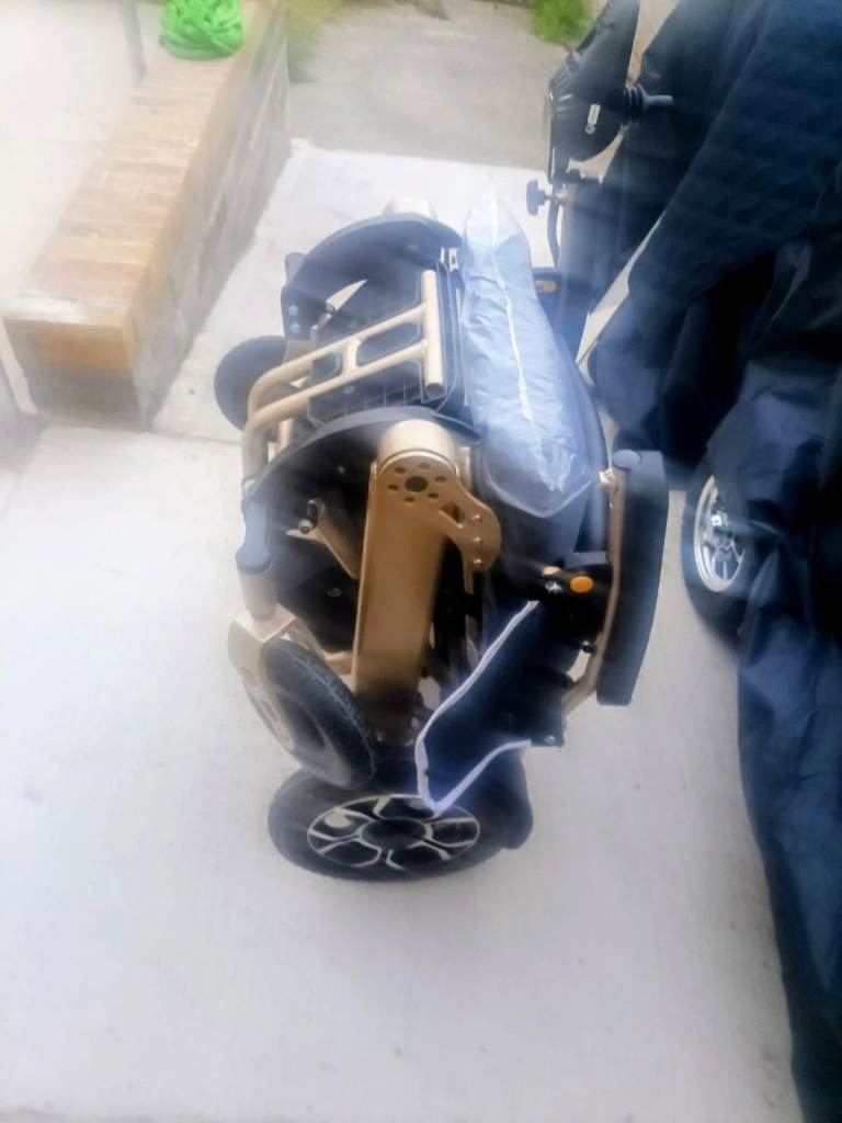 ELECTRIC FOLDING WHEELCHAIR, USED ONCE IMMACULATE CONDITION | in Bedwas ...