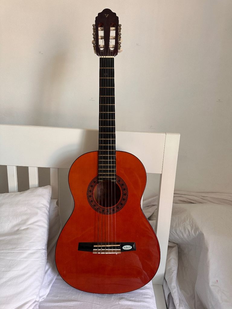 3/4 Size Classical Guitar – Reddish Brown, Good Condition