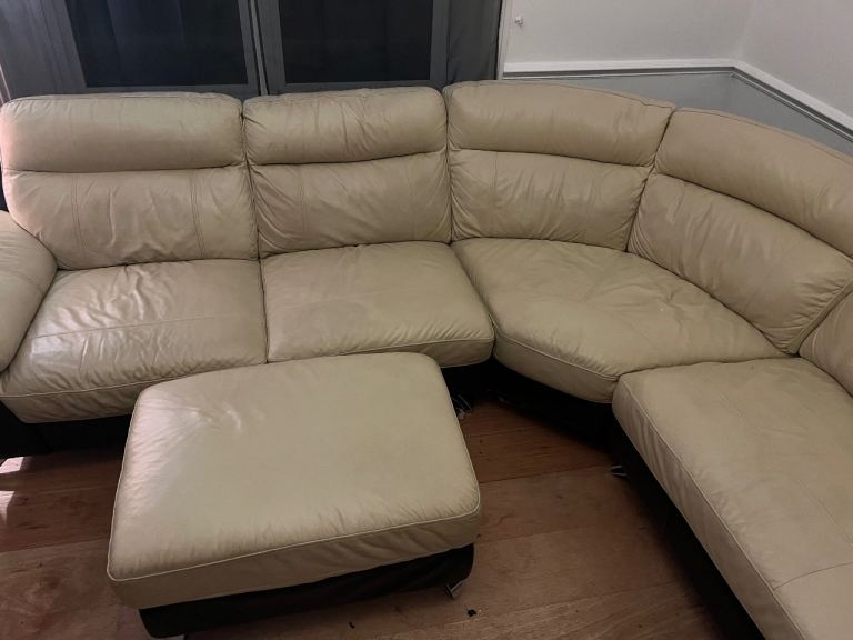 image for Leather corner sofa