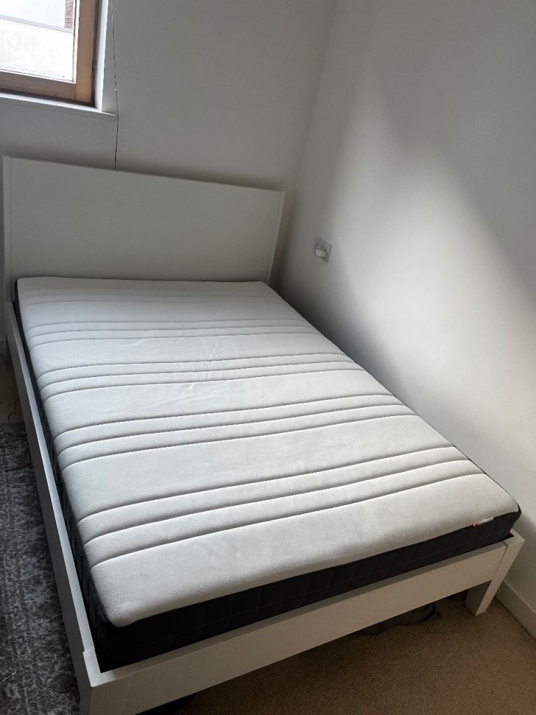 Virtually new Ikea Hovag mattress and Hemnes bed frame