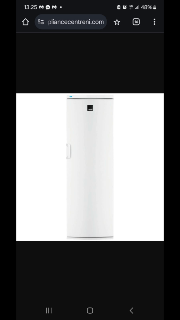Zanussi Tall Larder Fridge – ZRA40113WV