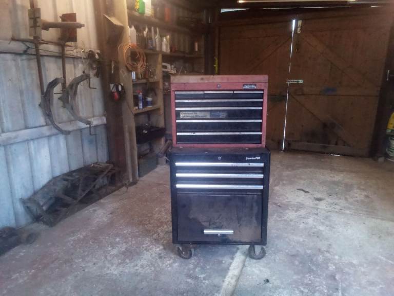 Mechanics top box chest and roller cabinet