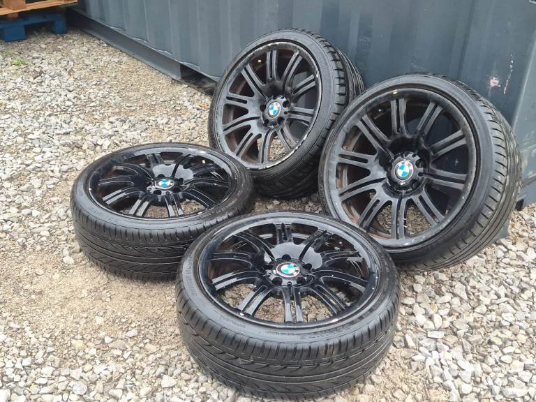 🌟Genuine Bmw E36 M3 19 inch Alloy Wheels Staggered 5x120 with MATCHING TYRES 7M ++