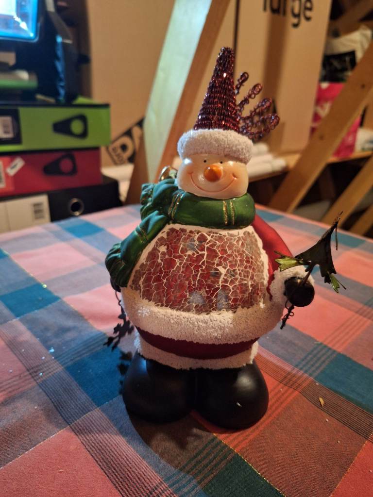Tealight Snowman.