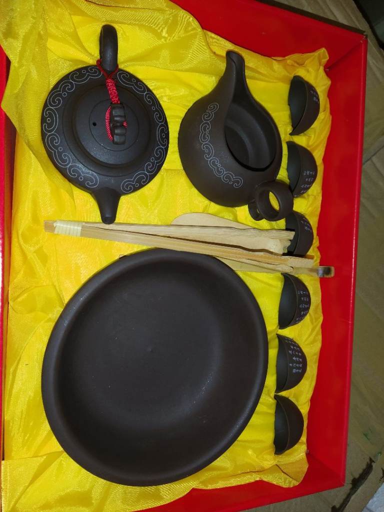 Chinese Zisha-Style Unglazed Clay Teapot & Tea Set – Gongfu Tea