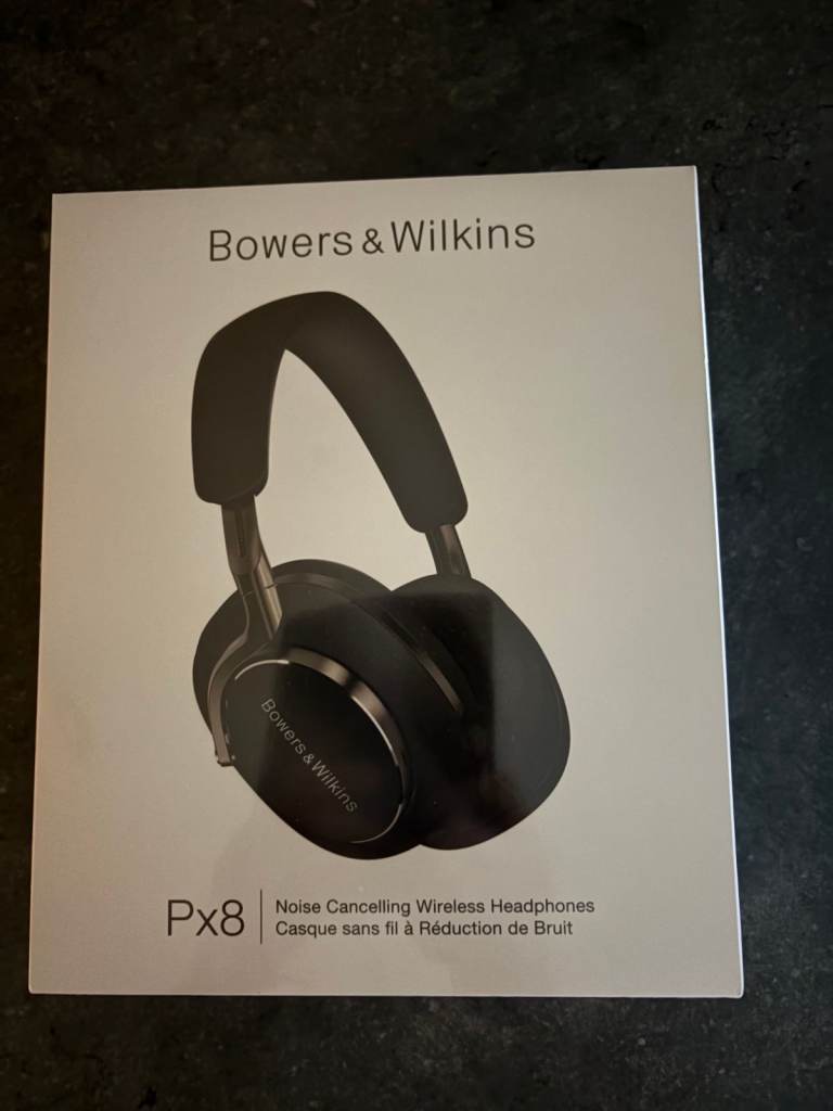Bowers & Wilkins Px8 Noise-Cancelling Over-Ear Headphones - Black (Brand New Sealed Box) 