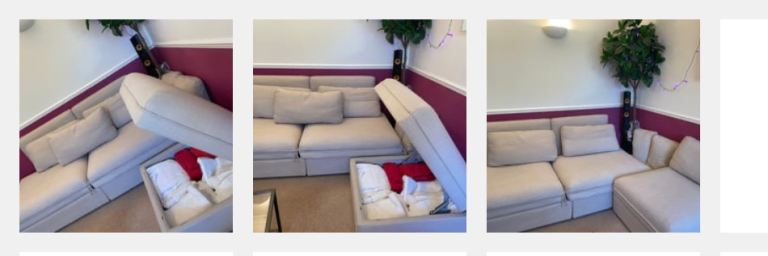 Valentuna Sofa beds with storage sofa almost new 