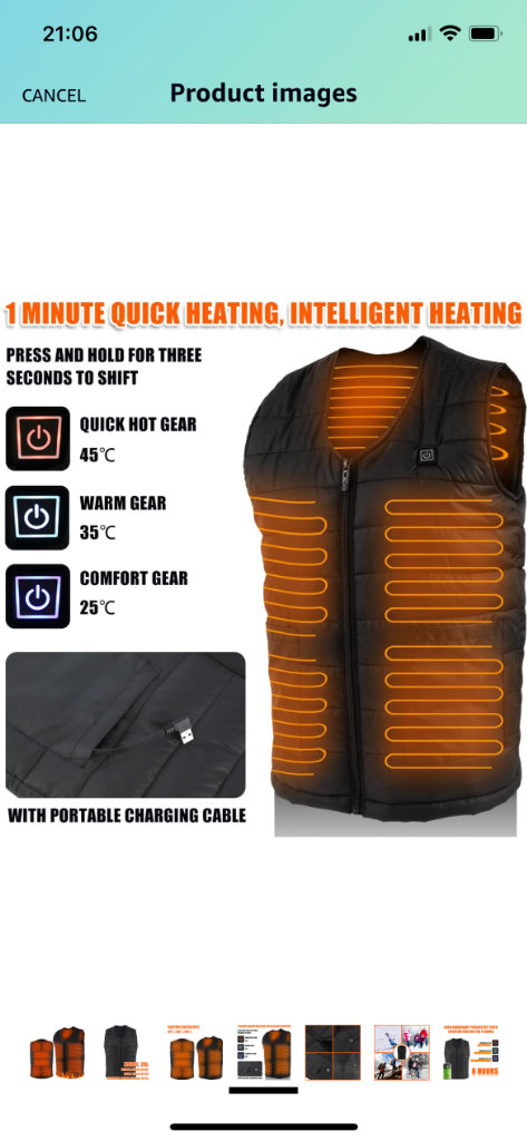 Heated Gillet new and in bag