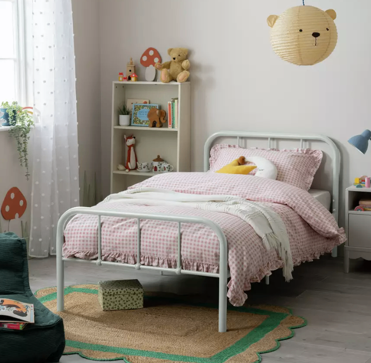 Argos Home Charlie Single Metal Bed Frame - White