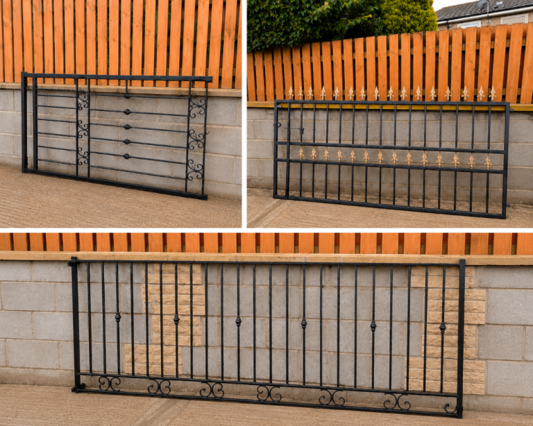 Iron gates and fencing 