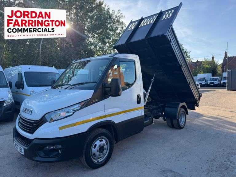  2023 IVECO DAILY RWD SRW SINGLE CAB STEEL BODY TIPPER WITH AIR-CON 