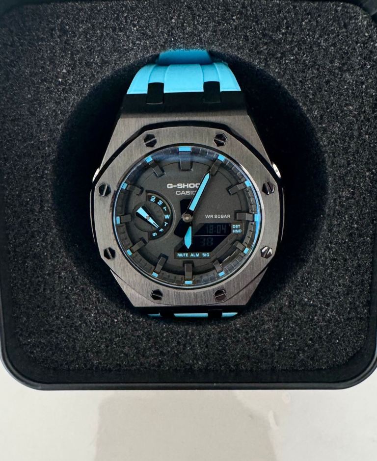 Casio G-Shock GA-2100 with Blue Strap – Good Condition