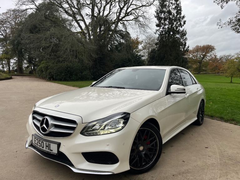 Mercedes E250 CDI AMG SPORT, Auto, private plate, White, luxury saloon, FSH, stunning!