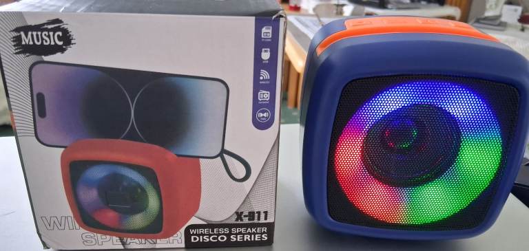  NEW CUBE WIRELESS SPEAKER. DISCO SERIES. 