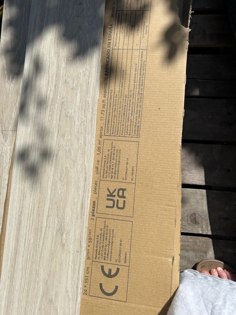 Wood Effect Porcelain Floor Tiles – new and unused
