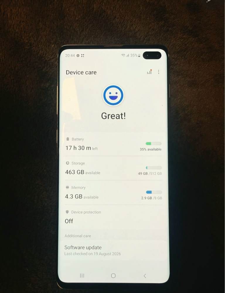 Samsung S10+ 512GB - Black, Good Condition