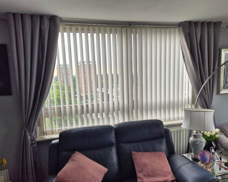 Silver Grey Curtains 90 x 90