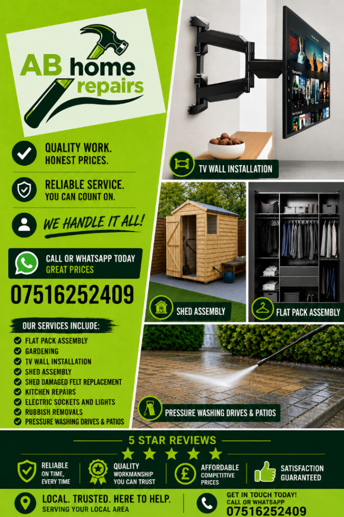 Handyman Crewe and surrounding areas 